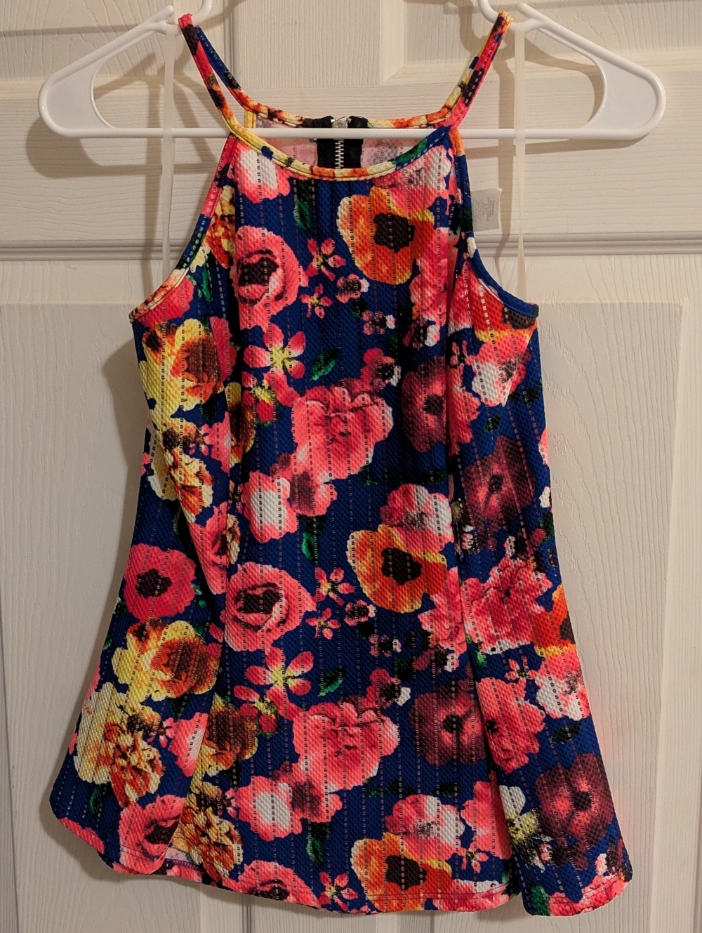 Floral Peplum Tank Top